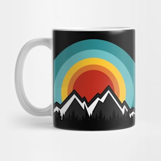 Mountains Retro Mug